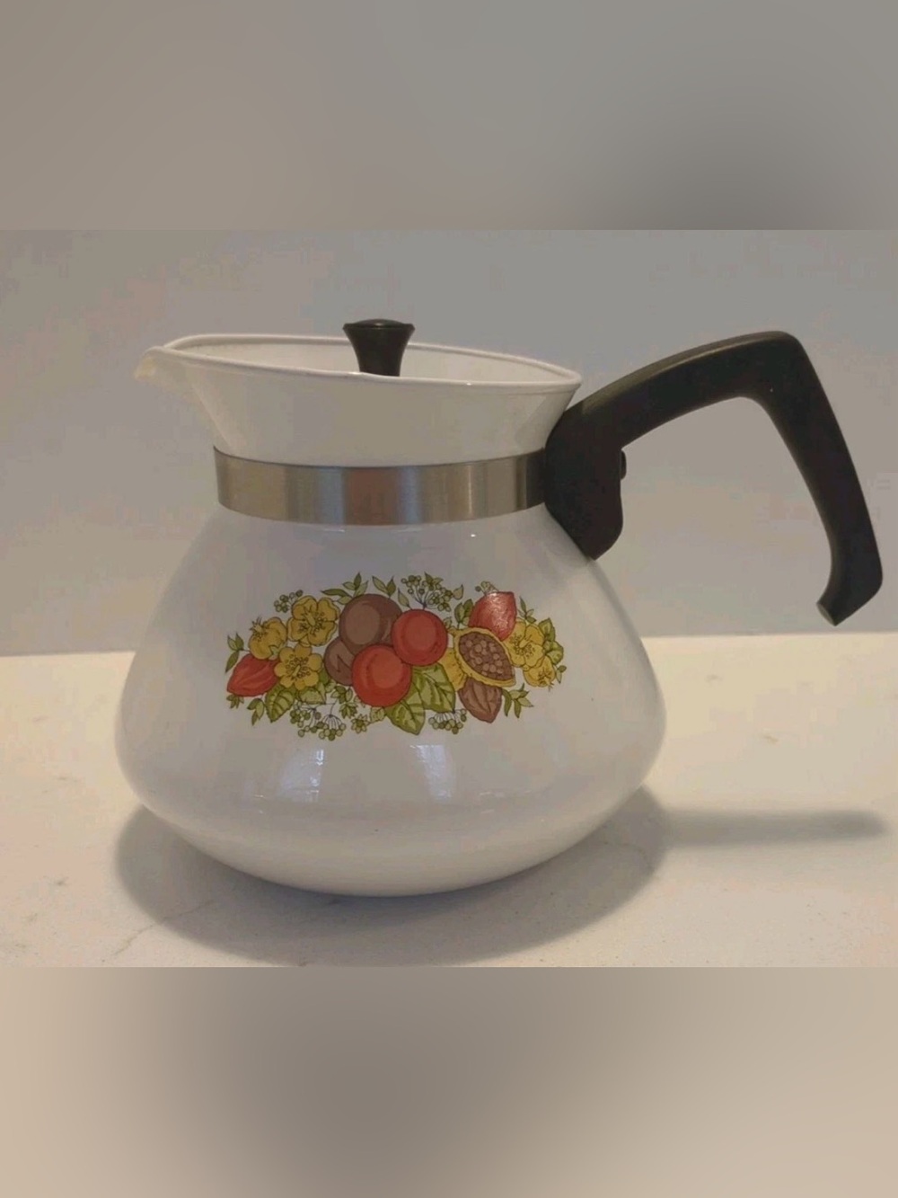 CorningWare vintage Spice of life 6 cup percolator coffee/tea kettle